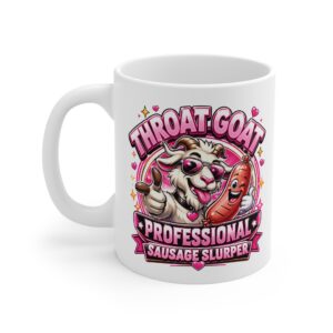 Throat Goat rude funny mug by RudeCuppa