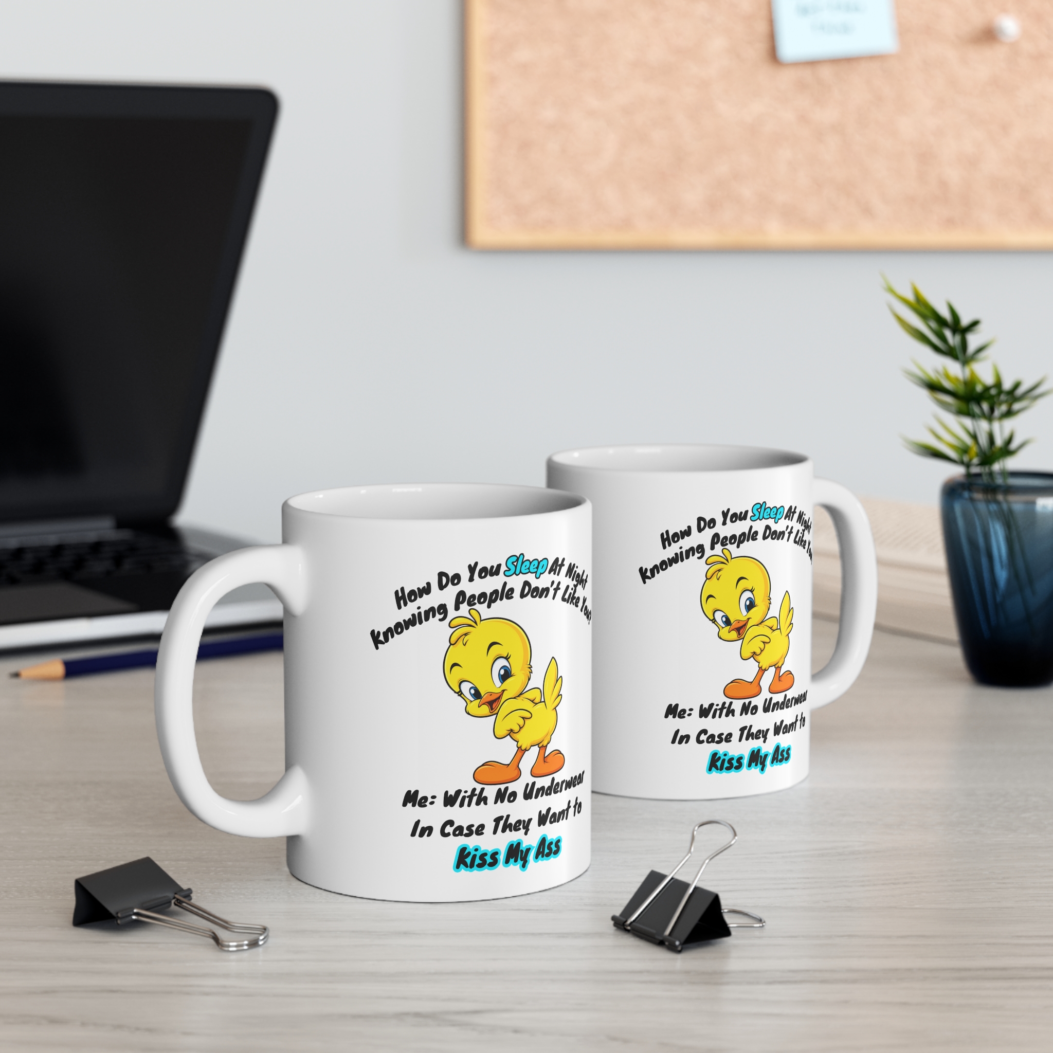 How Do You Sleep At Night Rude Duck Mug - Image 4