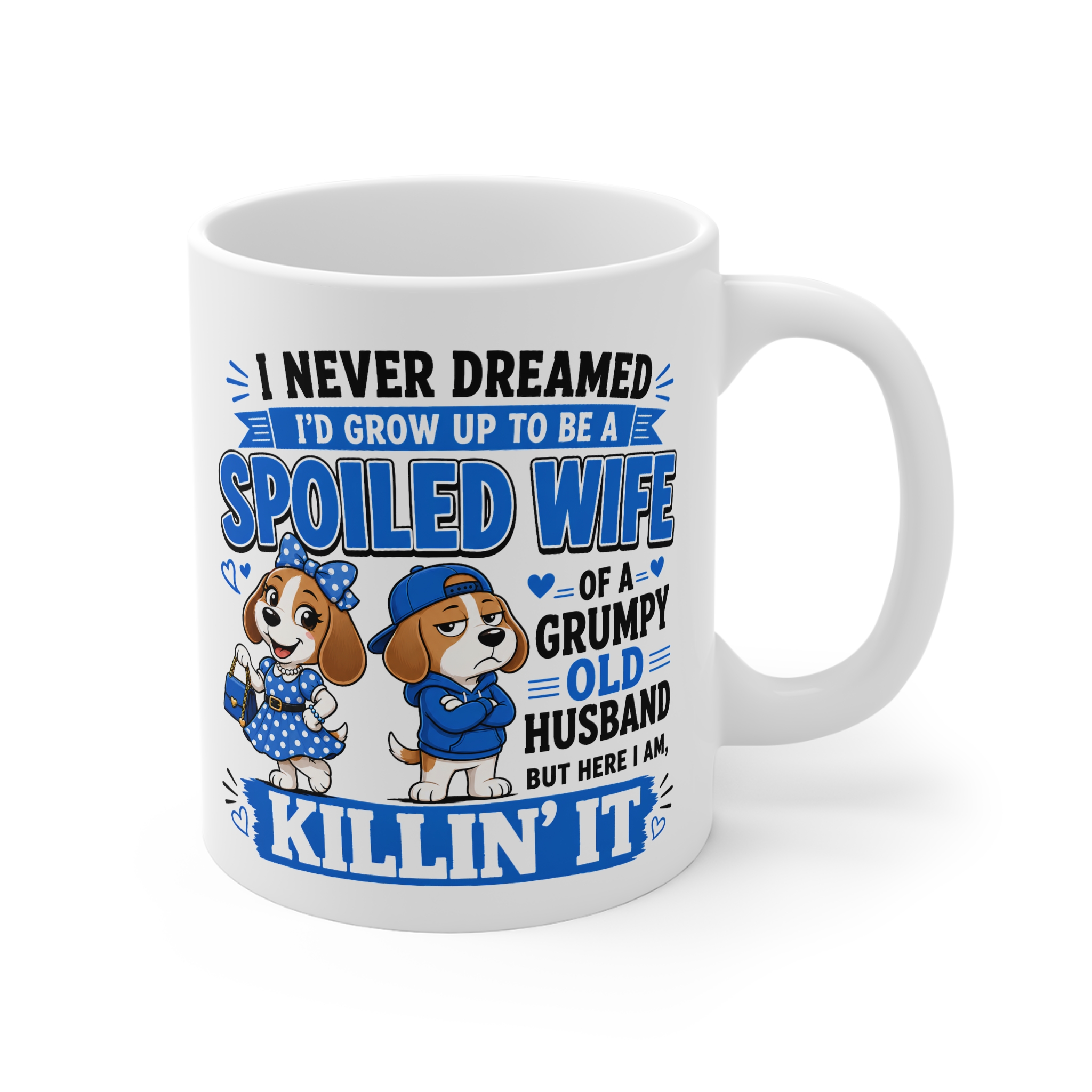 Spoiled Wife Grumpy Husband Dog Mug - Image 2