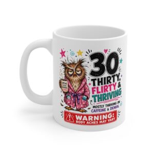 30th Birthday funny milestone mug by RudeCuppa