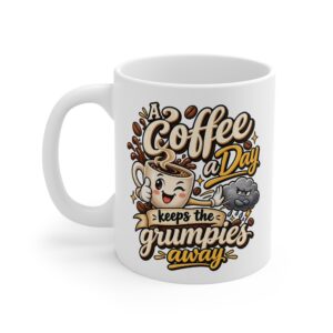 Coffee A Day Keeps The Grumpies Away Mug